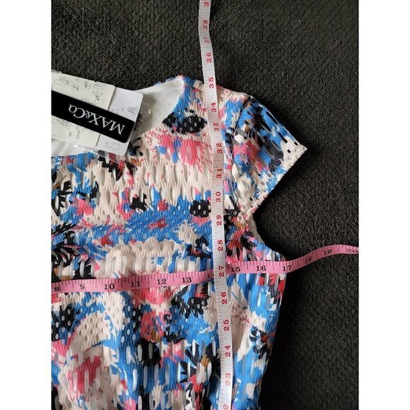 Max & Co. Spring fit & flare cap sleeves dress size small - Picture 3 of 7